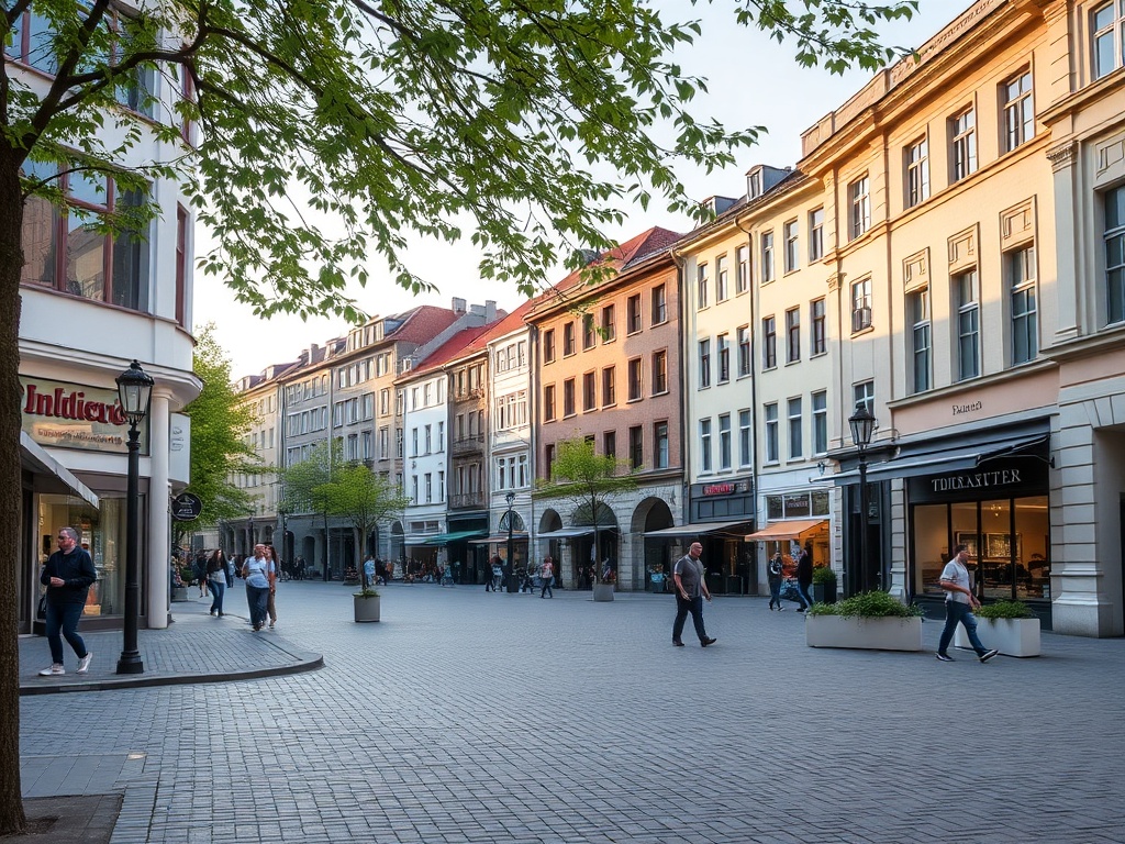 Ilustracja przedstawiająca uśmiechniętą parę jedzącą w przytulnej restauracji w Chorzowie, z logo miasta w tle.